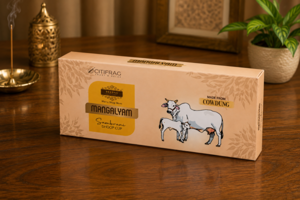 Mangalyam Cow Dung Dhoop Cups